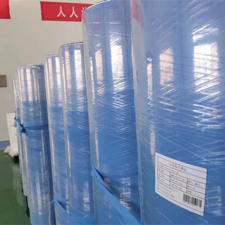 Textile tissé bleu Rolls de SMS SMMS de fabricant de la Chine non pour les produits jetables médicaux produisant 7