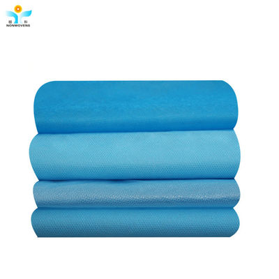 3.2M Blue SMS Non Woven Fabric Roll Anti Tear CE ISO9001