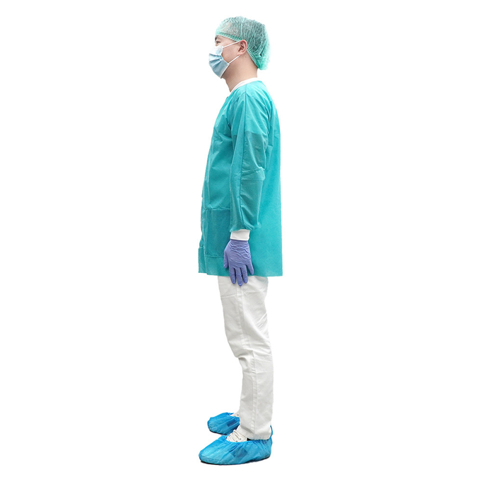 Manteau jetable de laboratoire médical de pp SMS viable pour les hommes 2