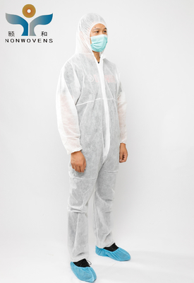 Medical Disposable Protective Coverall Suits 25gsm Full Body For Hospital