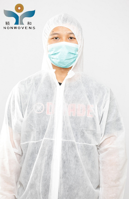 Medical Disposable Protective Coverall Suits 25gsm Full Body For Hospital