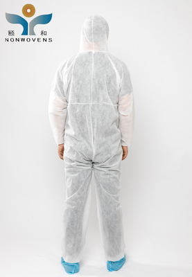 Medical Disposable Protective Coverall Suits 25gsm Full Body For Hospital