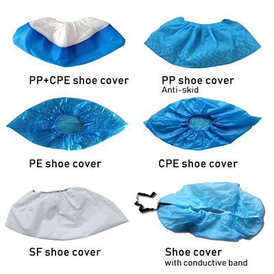 Medical 35g Non Woven Disposable Non Slip Shoe Cover ISO Approved