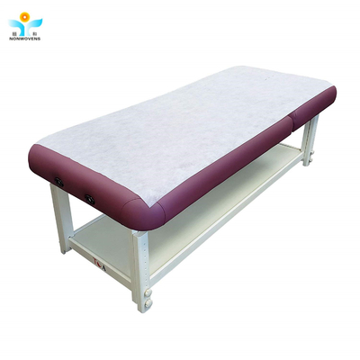 Rouleau de feuille de lit jetable pratique pour les établissements de soins de santé et les logements